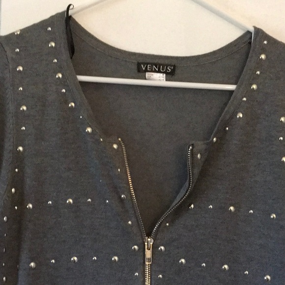 Sexy Venus long sleeve sweater, dress with gold embellishments - Picture 2 of 3